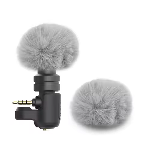Furry Windscreen Mic Geekria for Creators Furry Windscreen Compatible with RODE VideoMicro, VideoMic