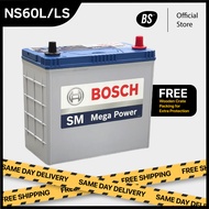 Bosch Battery NS60L NS60S Car Battery Bateri NS60L 46B24L Bateri Kereta Batteri Kereta Wira Vios Alt