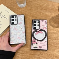 CaseTifg Forest Morning News Shockproof Magnetic Phone Case With Box For Samsung Galaxy S24 S23 S22 