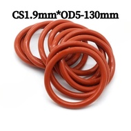 [YMH-BY1] silicone O-ring Red/Ring O Ring Gaskets CS1.9mm*OD5-130mm