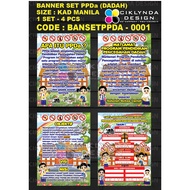 PRE-ORDER - BANNER SET PPDa SEKOLAH