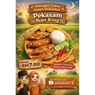 Ikan Pekasam Lampam|Loma|Gelama|Kerisi|Sebarau|Daging|Telur sotong|Paru