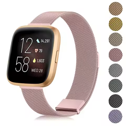 Metal Magnetic Strap for Fitbit Versa 2/versa 3/Versa 4 Band Bracelet Wristband for Fitbit Versa Lit