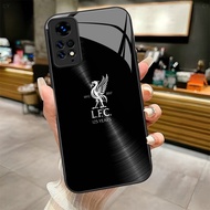 Liverpool FC 11 design Tempered Glass Phone Case Cover For POCO F3 F4 F5 M5 M6 4G X3 X4 GT X5 X6 X7 