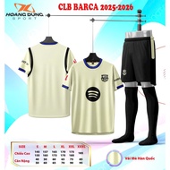 BARCA 2025 CLUB FOOTBALL CLOTHING CREAM WHITE HD SPORT STRETCHY AND BREATHABLE SESAME FABRIC