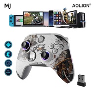 AOLION Wired RGB Colorful Controller for Nintendo Switch Console/TV/Set-top Box Wired Gamepad for So