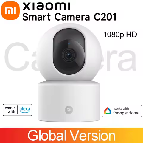 Xiaomi Smart Camera C201 1080p HD 360° Monitoring Night Vision Two-way call Wi-Fi 6 Works with Alexa