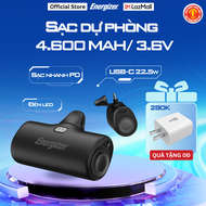Sạc dự phòng Energizer 4600mAh UE4600PQ - thiết kế nhỏ gọn tiện lợi tích hợp sạc nhanh 22.5W