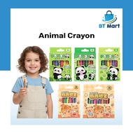 BT Mart Krayon Warna Creative Art Kit Panda 8 Colors Capybara 12 Colors Kids Mini Cute Cartoon Oil P