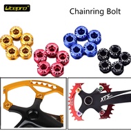 Litepro 4/5PC Chainring Bolts MTB chain ring Bicycle Bike bolts Crank Bolt for Single Double Speed Bicycle Accessories