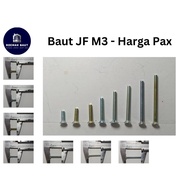 Screwdriver Head Bolt - JF M3 Verseng Bolt - Pax Price