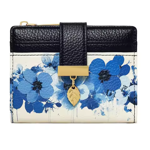 Pomelo Best Women's Small Mini Wallet with Coin Compartment - Short Format Button Closure & Desi Lea
