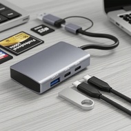 USB 3.0 62 :KEBIDUMEI Type-C  SD/TF/CF  Stesen Dok & Hub USB 3.0 6 dalam 2: Pembaca Kad KEBIDUMEI Je