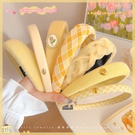 Korean Yellow Hairband Sweet Girl Cute Face Washing Headband
