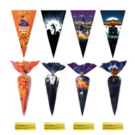 50pcs Halloween Triangle Bag Packaging Snack Candy F253, F253
