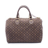 【二手】LOUIS VUITTONSpeedy 30 Monogram Mini Lin 手提包，Ebene 帆布皮革，M95224，女士，二手 B