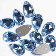 torenda crystal jahit tetes payet t3230 (12x7) / pcs - aquamarine