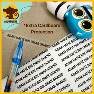 Sticker Nama Waterproof Untuk Pelajar Sekolah | Water Proof Transparent Name Sticker | 100PCS