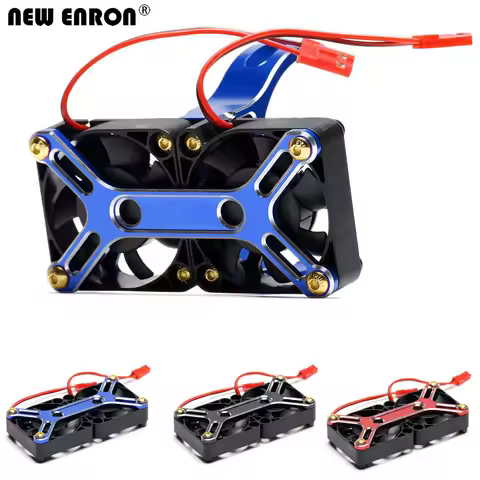 NEW ENRON Aluminum Alloy & Plastic 4985 1717 Motor Cooling Fan Cover Heat Sink for 1/5 RC Car TRAXXA