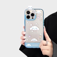 Rainbow case เคสใสสกรีนลายการ์ตูน กล้องหัวการ์ตูนเกาะ for iPhone 11 12 13 14 15 16 Pro max 16Promax