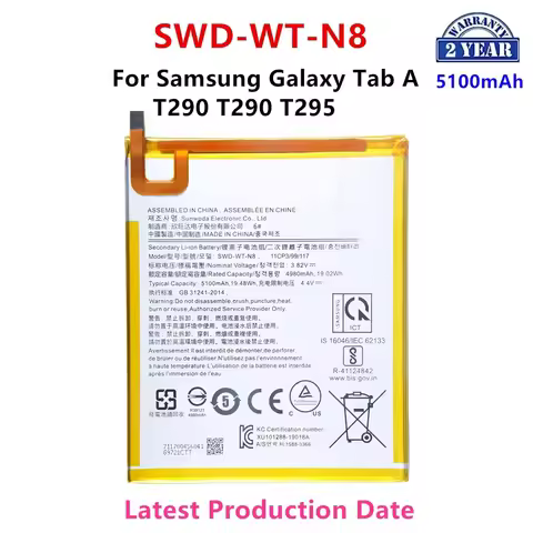 Brand New SWD-WT-N8 5100mAh High Quality Replacement Battery For Samsung Galaxy Tab A 8.0 2019 SM-T2