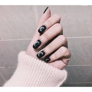 24pcs  Finger Nail Art Blooming Gradient False Nail  Nail Stickers