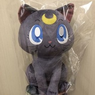 全新有牌有袋，中古景品美少女戰士露娜貓約35cm公仔大size