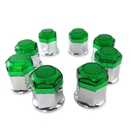 Fancy Nut Cover Size NO.41 Green Wheel Truck .41 mm 1 Set 8 Pieces