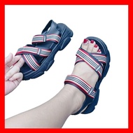 (TĂNG 1 SIZE ) Dép nữ quai hậu đi học siêu xinh Dép nữ xăng đan học sinh cao 5cm quay chéo đế đúc -x