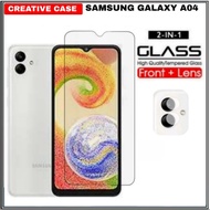 PACKAGE 2 INC1 Tempered Glass SAMSUNG GALAXY A04E / SAMSUNG A04 2022 Clear Glass