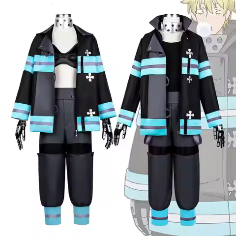 Anime Fire Force Shinra Kusakabe Coat Pants Jacket Cosplay Costume Enen No Shouboutai Halloween Part