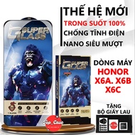 Honor X6B/X6A Tempered Glass full Screen Transparent. Screen Protector