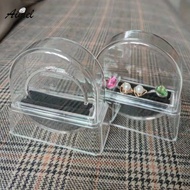 Acrylic Bracelet Box With Lid Silver Jade Bangle Jewelry Anti Box Storage Earring Jewelry Display oxidation Ring