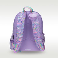 Australia smiggle original children's school bag girls shoulders backpack purple unicorn cute school supplies 4-7 years old 14 inches