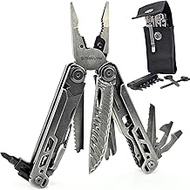 13 in 1 Multifunction Pliers - 9Cr18MoV Steel with Belt Clip - Long Pliers, Blade, Saw, File, Screwd