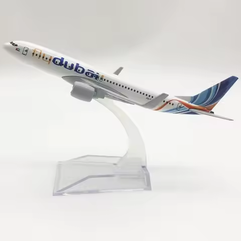 B737 Aircraft Model 737 Air Fly Dubai Airways 16CM 1/400 Scale Model Alloy Metal Diecast Airplane To