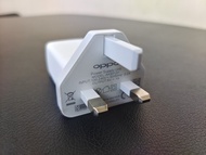港版 英規三腳火牛 OPPO AK931JH 5V 1A USB-A 充電器 跟一條 USB-A to USB-C 線