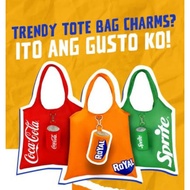 7 Eleven Bag Charm Tote Bag Coca Cola Royal Sprite Set