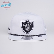 New Era Original Raiders Perforated White Hat