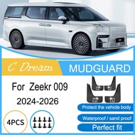 Fender For  Zeekr 009 2024-2026 Wheel Mudguards Front Rear Splash Guards Mud Flaps Waterproof mud pr