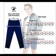 Beverly Hills Polo Club Kids Boy’s Denim Stretch Pants in DARK Wash LV1267