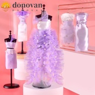 DONOVAN DIY Doll's Clothes Kit, Dress Skirt Princess Toy Outfit, Fashion Designer Wear Handmade Doll's Dress Material Kids Girl