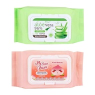 KISS BEAUTY CLEANSING TOWEL MAKEUP REMOVER 1PACK 120PCS