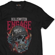 KATUN Bootleg Killswitch Engage T-shirt - Army Skull T-shirt Distro Cotton 24s