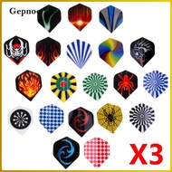 Gepnoo prettyia 60pcs Standard Dart Flights Durable PET Darts Flights Tail Assorted