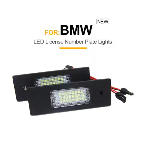 For BMW 1 Series E87 LED Licence Plate Lights E81 3D/E87/F20 Hatchback/Two Cars E63 2D Coupe Convert