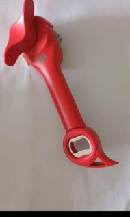 Kuhn Rikon Auto Safety Master Opener for Cans, Bottles and Jars Red罐頭刀