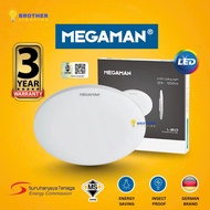 【SIRIM】MEGAMAN Ceiling LED 24/36W Switch Dimming 3 in 1 Colour Lampu Syiling Ceiling Round Light Sur