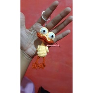GANTUNGAN Duck crochet keychain / knitted duck keychain