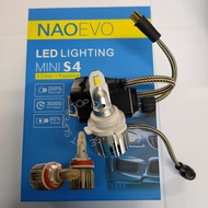 LED Light Head Lamp/Fog Lamp NAOEVO MINI S4 LED Lighting 3 Colour+Flashing 9006/H4/H7/H8/H11